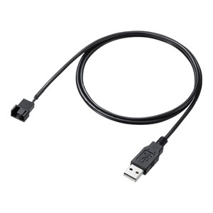 USB電源変換ケーブル(ケースファン用・12V ・昇圧回路)