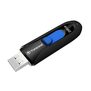 Transcend　USBメモリ　256GB　USB3.1(Gen1)　キャップレス　スライド式　JetFlash 790　ブラック　TS256GJF790K 