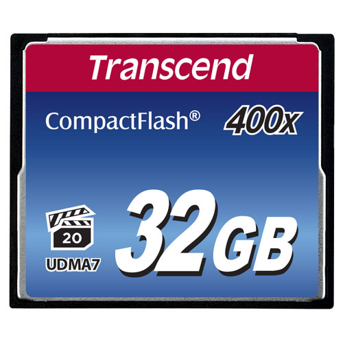 コンパクトフラッシュカード 32GB・400倍速 TS32GCF400 Transcend