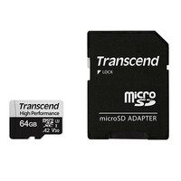Transcend microSDXCカード 64GB UHS-I U3 V30 A2 SD変換アダプタ付き TS64GUSD330S