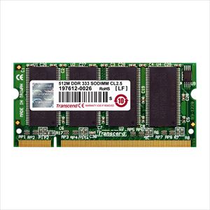 512MB Memory for NotePC/DDR-333(PC-2700) TS64MSD64V3J Transcend