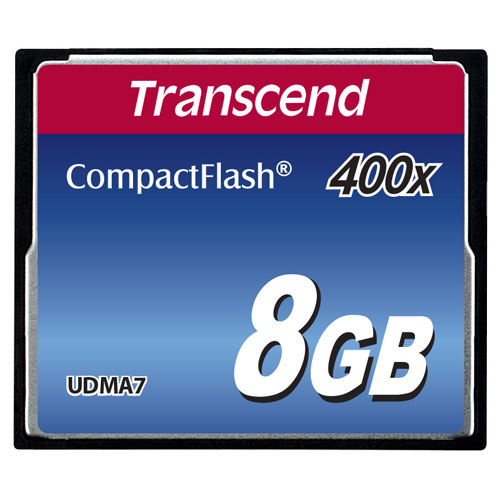 コンパクトフラッシュカード(8GB・400倍速) TS8GCF400 Transcend