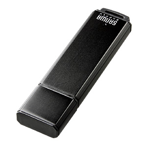 USBメモリ(4GB)USB2.0 アルミタイプ(ブラック)
