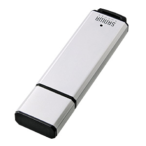 USBメモリ(4GB)USB2.0 アルミタイプ(シルバー)