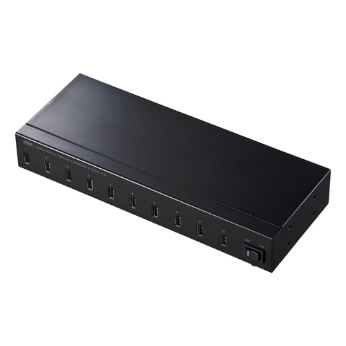 USB2.0ハブ(10ポート・iPad・タブレット同時充電)