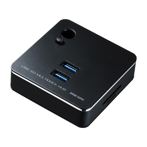 LANポート付USB3.0ハブ(ブラック)