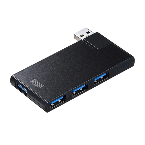 USB3.0ハブ(4ポート・ブラック) USB-3HSC1BK サンワサプライ