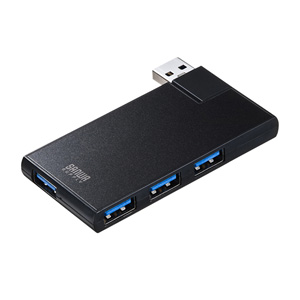 USB3.0ハブ(4ポート・ブラック) USB-3HSC1BK サンワサプライ