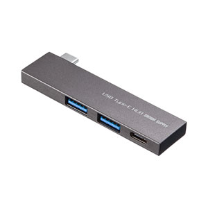 USB Type-C ハブ(USB3.2 Gen1・3ポート・薄型・スリム・Type-Cポート・バスパワー)