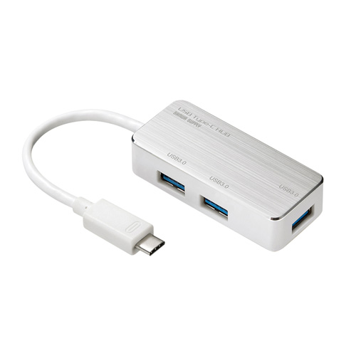 USB3.1ハブ(Type-C・3ポート・シルバー) USB-3TCH2S サンワサプライ