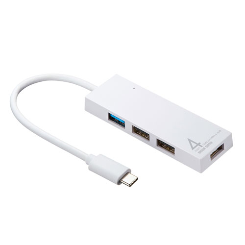 USB Type C コンボハブ(4ポート・ホワイト)