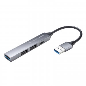 USB A→USB A×3＋Type-C×1