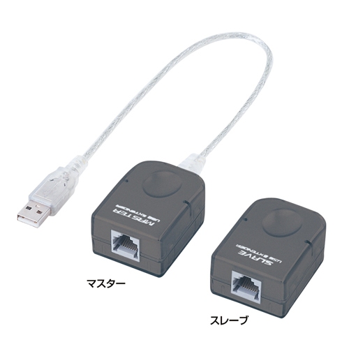 USB延長器(エクステンダー・ケーブル・LAN・最大40m) USB-RP40 サンワサプライ