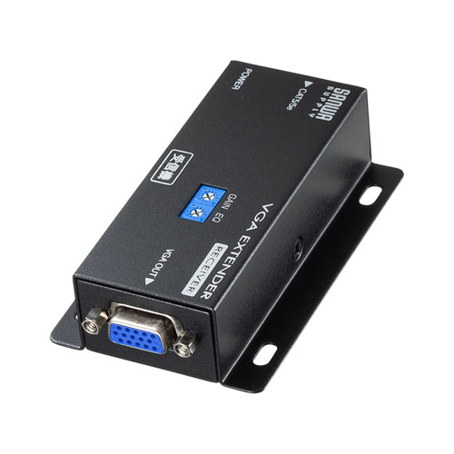 モニター延長器 VGA 受信機(エクステンダー・LAN・ケーブル)VGA-EXRN サンワサプライ