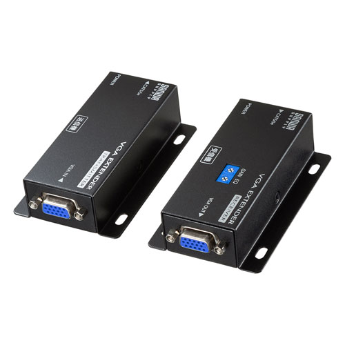 エクステンダー(モニター延長器・VGA・LAN・ケーブル・最大180m エクステンダー(モニター延長器・VGA・LAN・ケーブル・最大180m