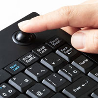 トラックボール付き