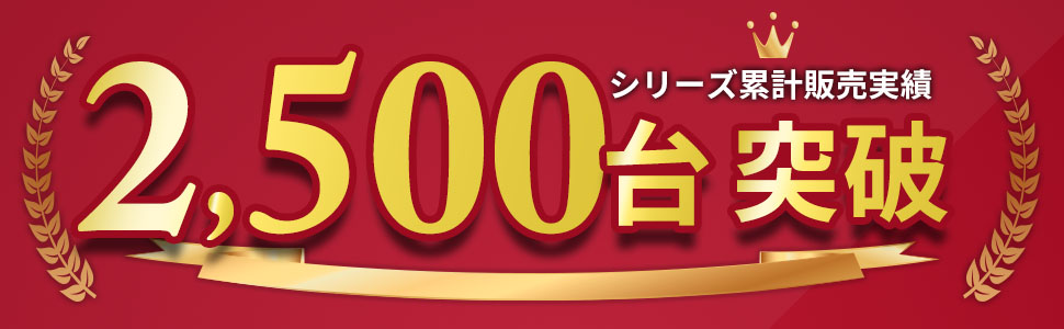 販売台数2500台突破!!